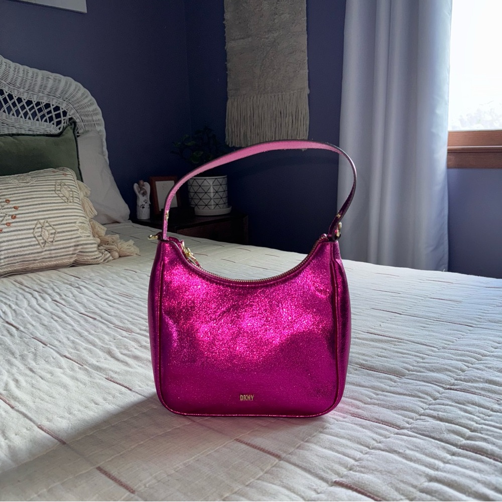 DKNY Pink Foil Handbag